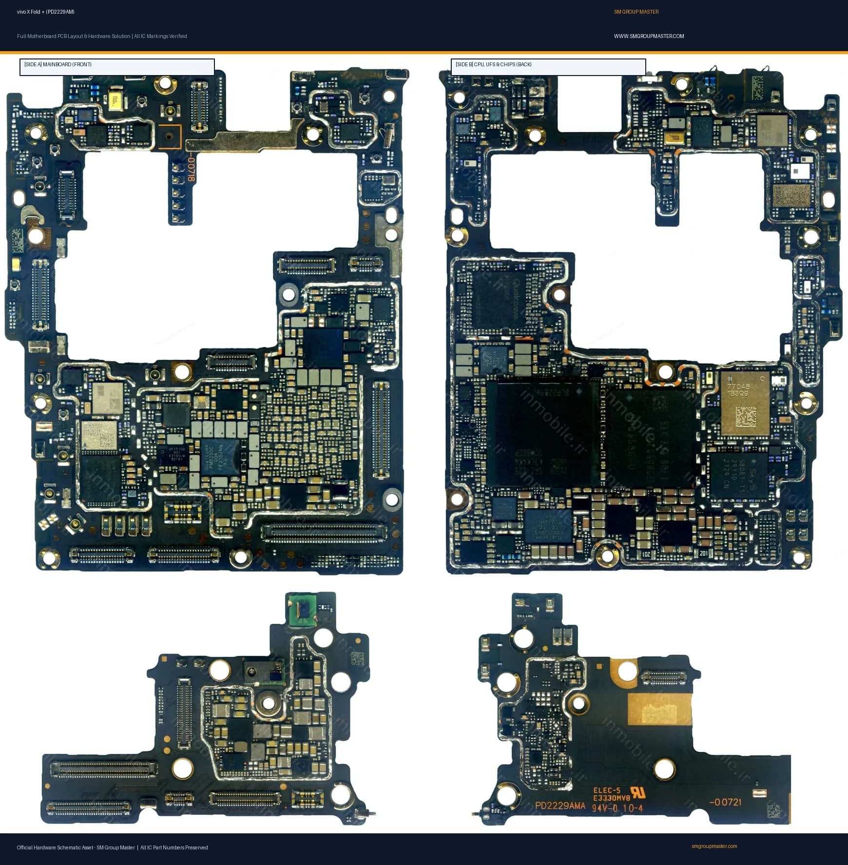 Preview image for vivo X Fold + (PD2229AM) Hardware Solution & Motherboard Layout