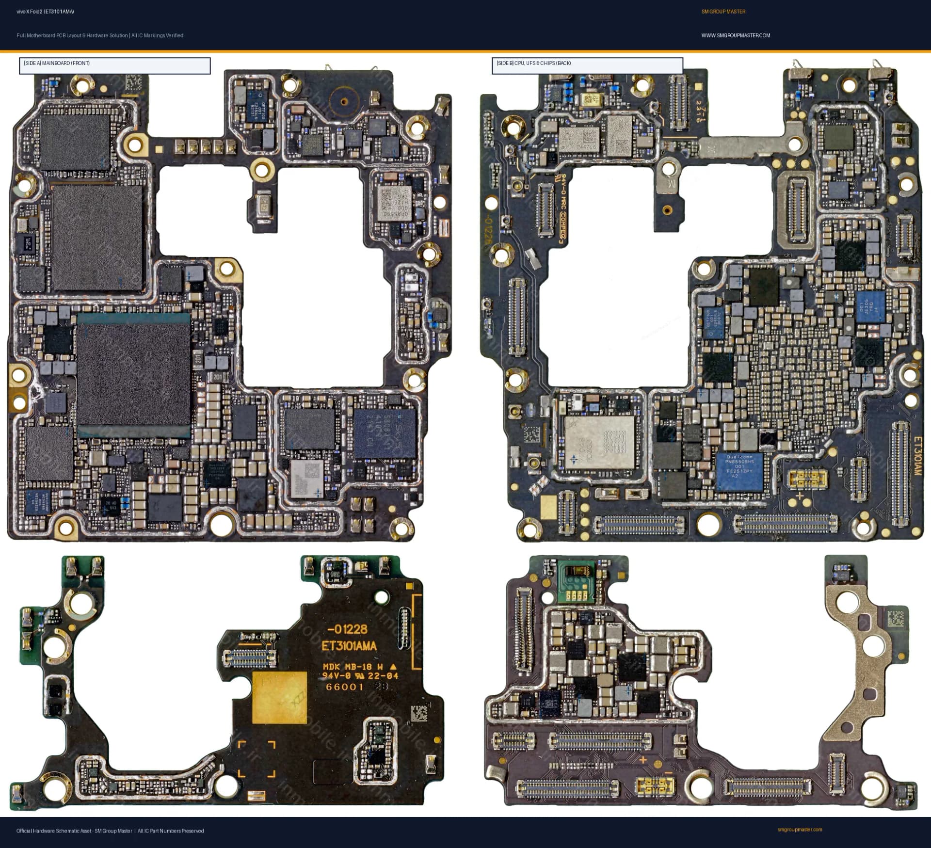 Preview image for vivo X Fold2 (ET3101AMA) Hardware Solution & Motherboard Layout