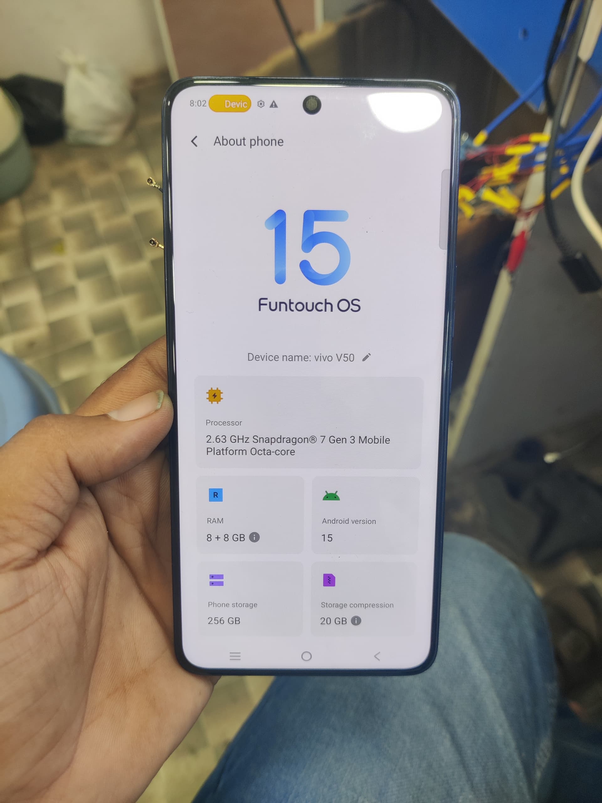 Vivo V50 (V2427) (Without Password) [Phone Power ON 100% ] - UFS Dump File - F64 Box / EasyJtag Plus / MipiTester - Android 15 [VIP Access Required]