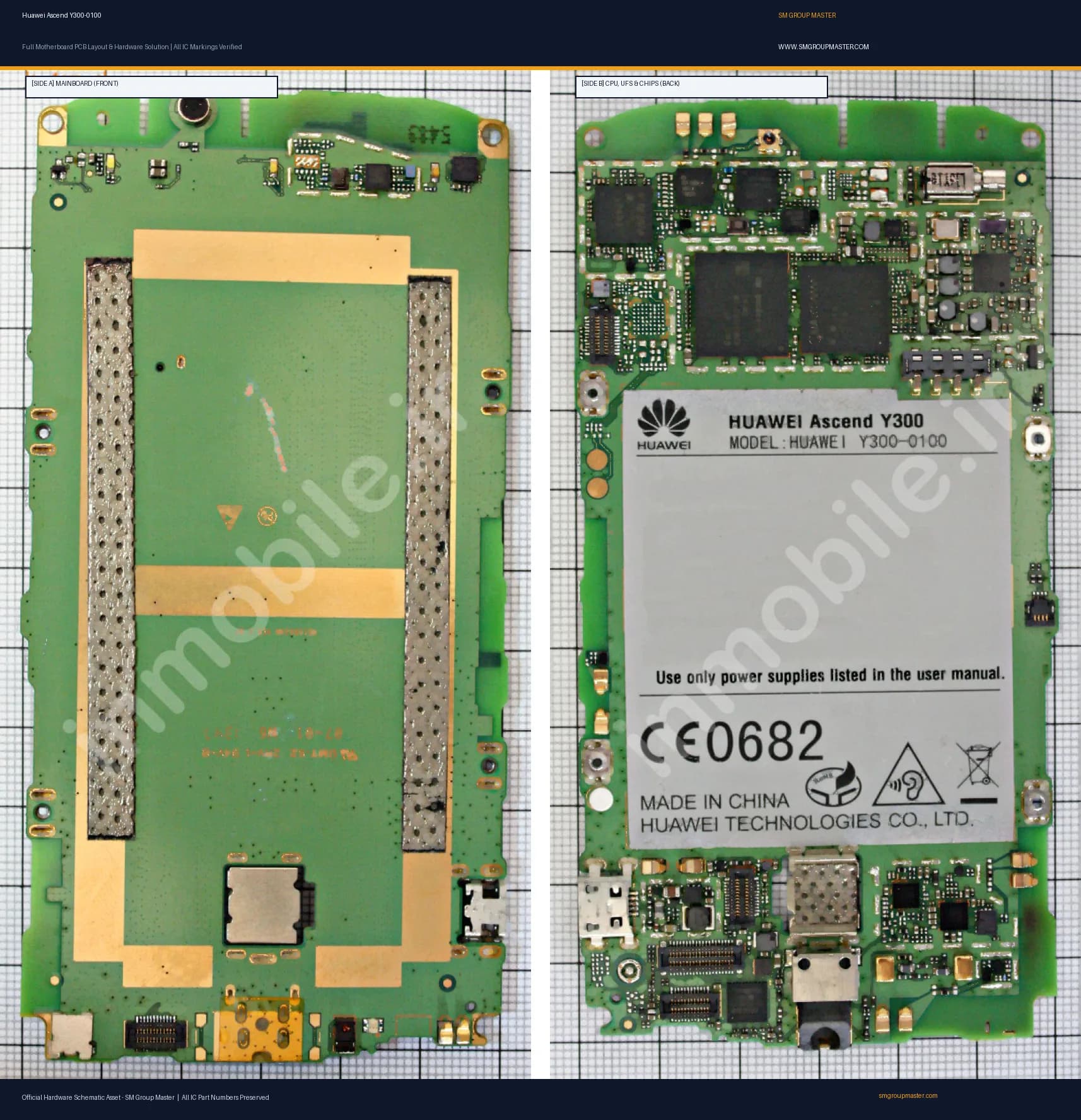 Preview image for Huawei Ascend Y300-0100 Hardware Solution & Motherboard Layout