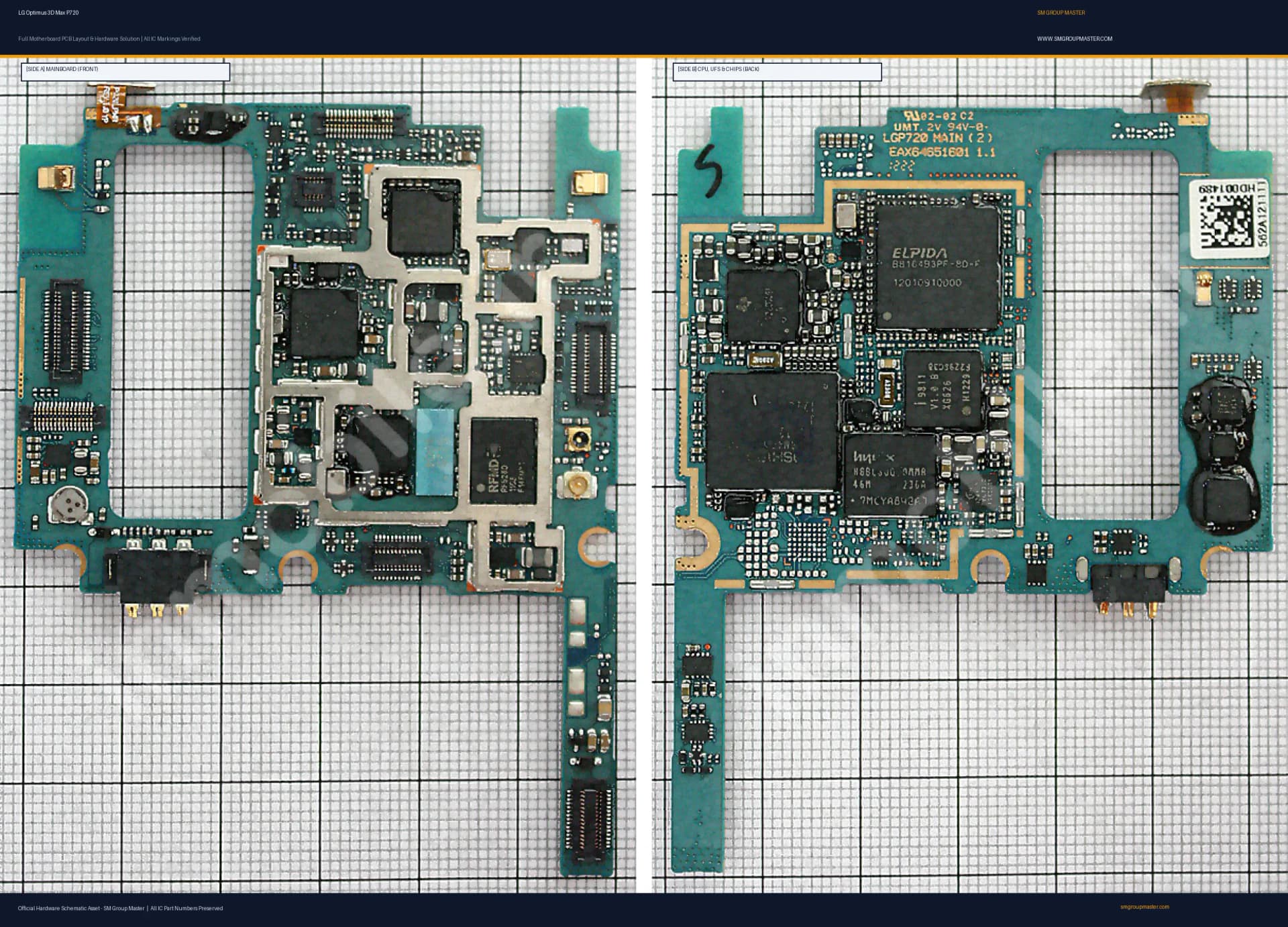 Preview image for LG Optimus 3D Max P720 Hardware Solution & Motherboard Layout