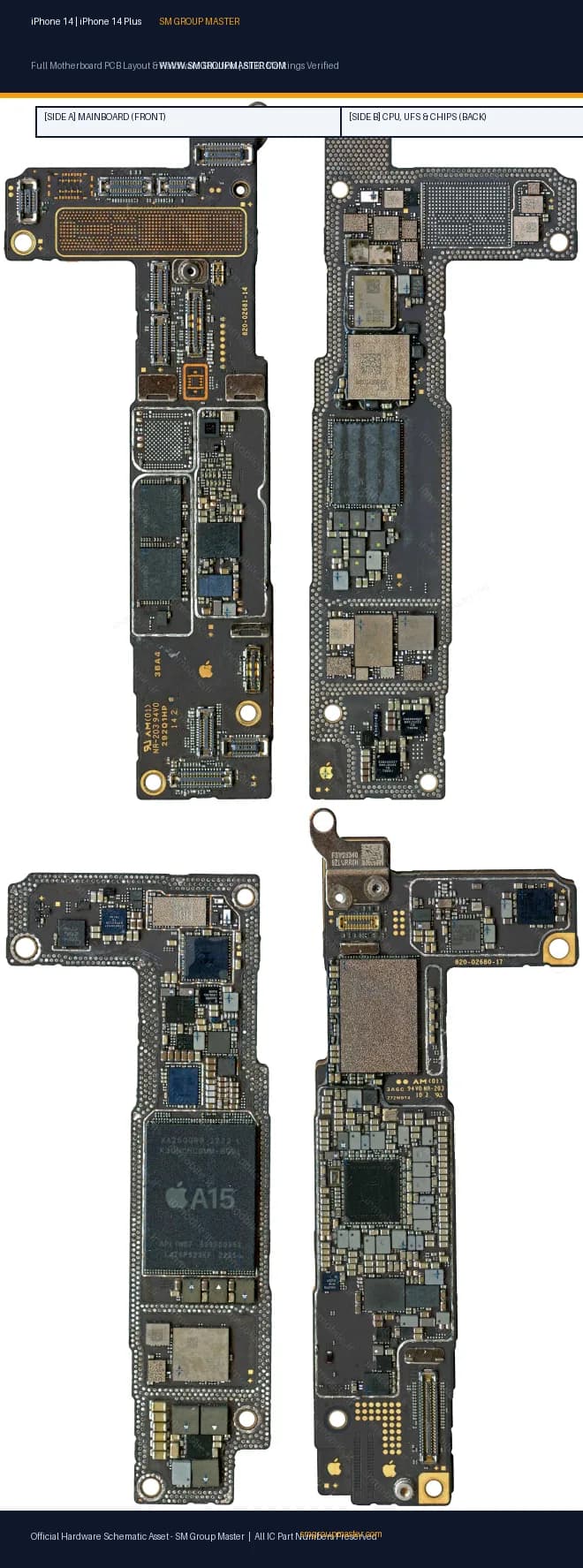 Preview image for iPhone 14 | iPhone 14 Plus Hardware Solution & Motherboard Layout